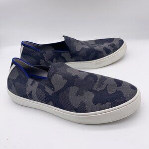 Rothy's Womens The Original Slip On Sneaker Grey Camo Camo Sneakers Size 9.5
